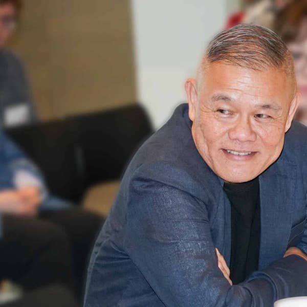 Director Chay Yew in rehearsals for Dhaba on Devon Avenue