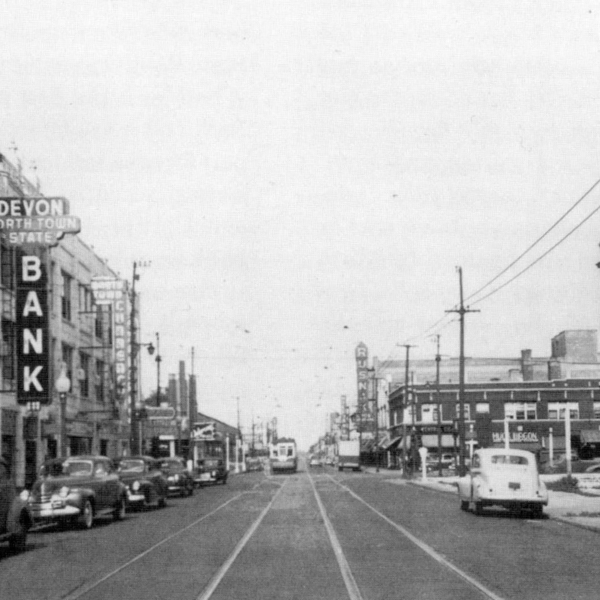 A photo of Devon Avenue in 1934
