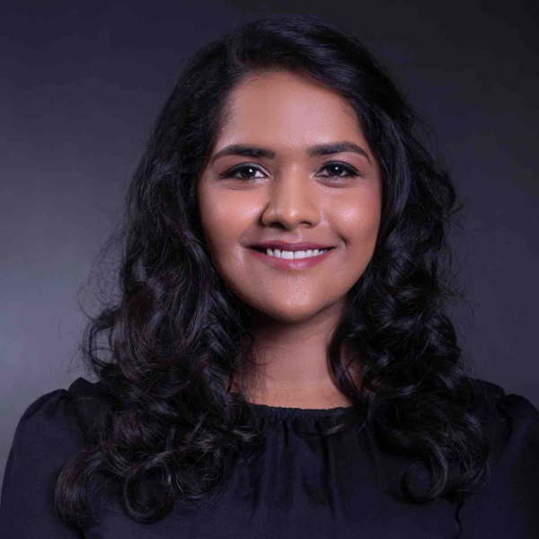 A photo of playwright Madhuri Shekar