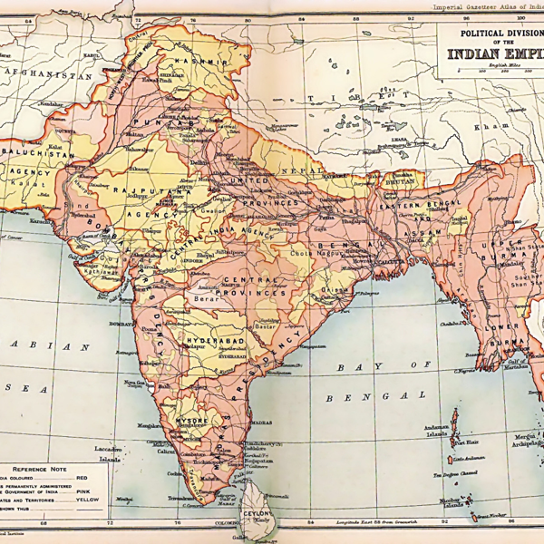 Map of the British Indian Empire from Imperial Gazetteer of India