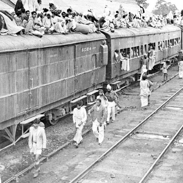 A refugee special train at Ambala Station during the Partition of India